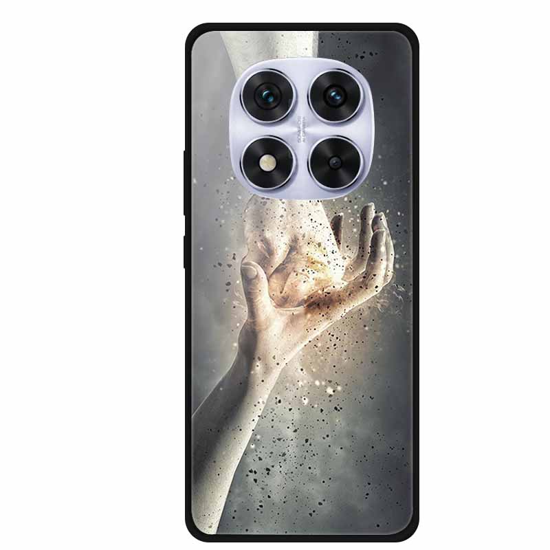 Tempered Glass Case For Redmi Note 14 Pro Coque 14Pro Flowers Phone Cases For Xiaomi Redmi Note14 Pro Hard Back Cover Case Funda