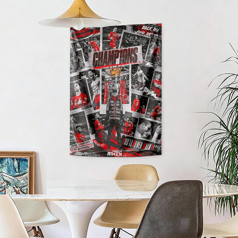 Liverpool Football Club Wall Decor Tapestry Art For Pet Memorial Birthdaywedding Party Backdrop Family Gift