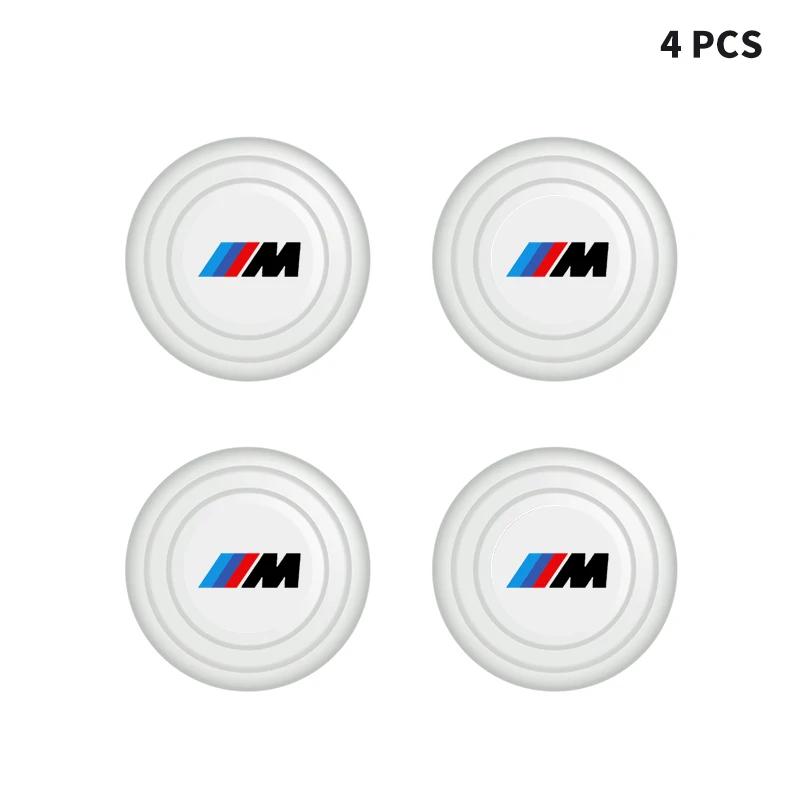 4Pcs Luminous Car Door Silent Gasket Shock-absorbing Car Stickers For BMW E46 E85 E60 F10 E39 F30 E36 F20 E87 E90 E70 X3 X5