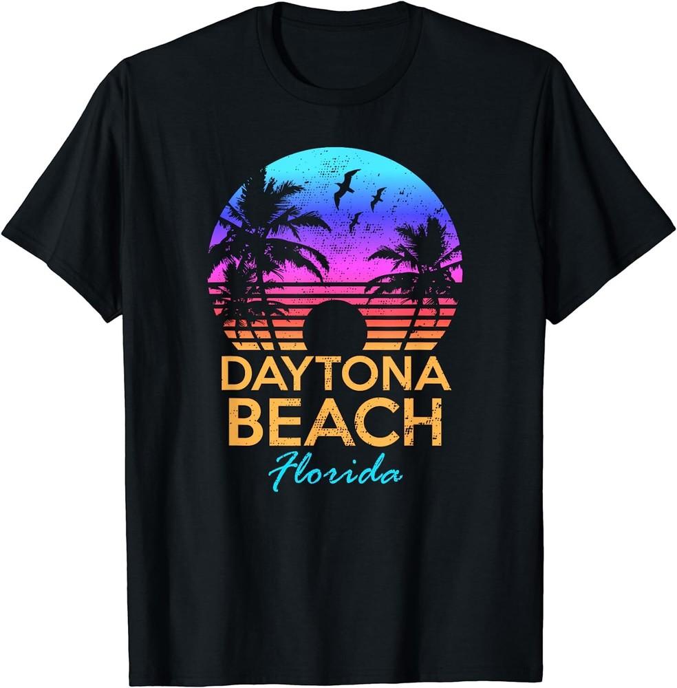 Daytona Beach Florida Vintage Sunset Summer Vibe Gift Unisex T-Shirt Unisex T-Shirt XXXL