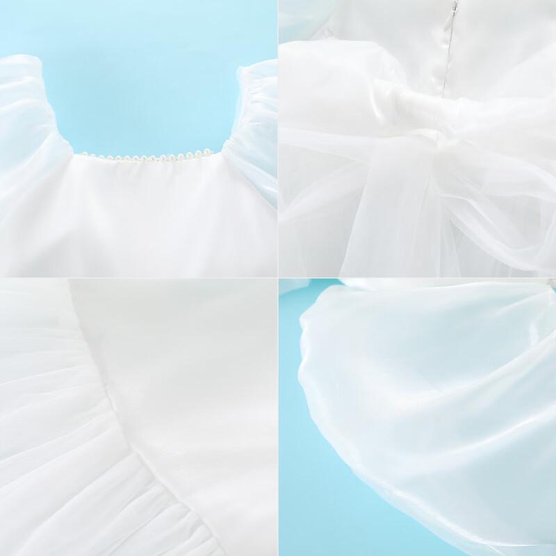Girls' Summer Puffy Mesh Princess Dress