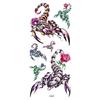 Realistic Bright Animal Totem Waterproof Rose Tattoo Stickers