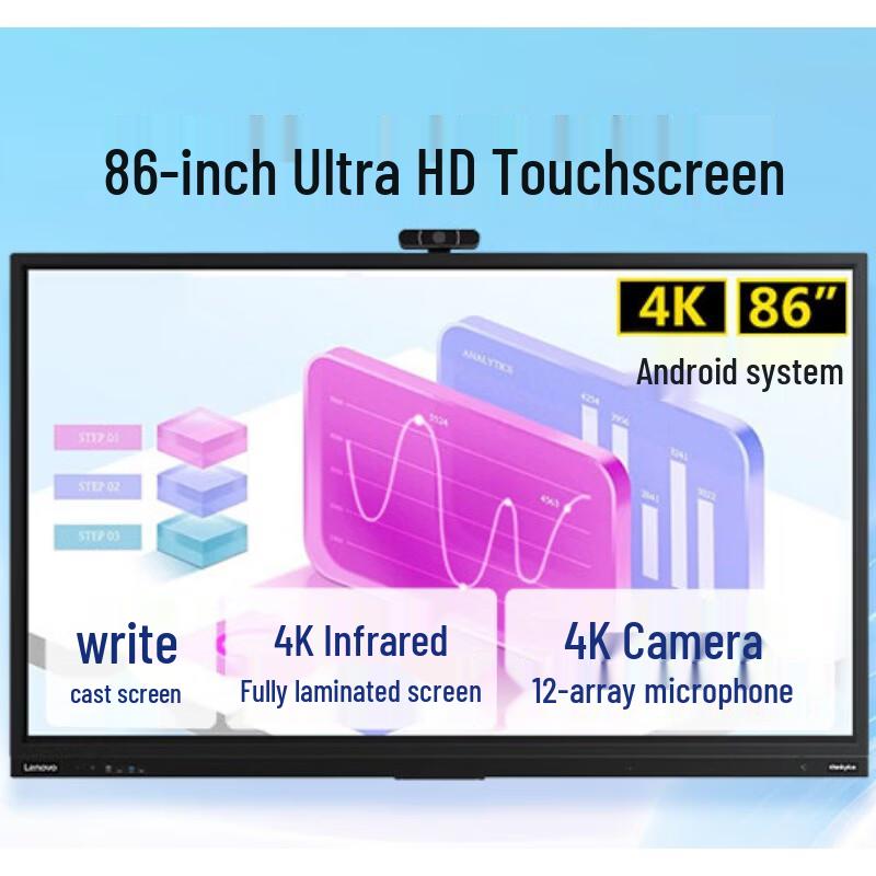 

Lenovo T86 Pro 86-inch Smart Meeting Whiteboard (CN version)