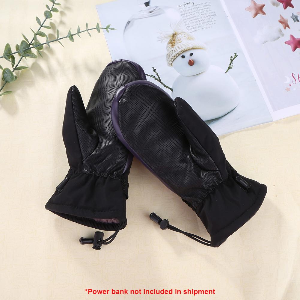 Elektrische Heizhandschuhe Kältefeste Elektrisch Beheizte Handschuhe Wasserdicht 3 Temperaturstufen für Outdoor Camping Wandern