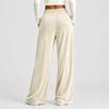 Women's Velvet Wide Leg Pants Casual Drapey Trousers for Fall Winter