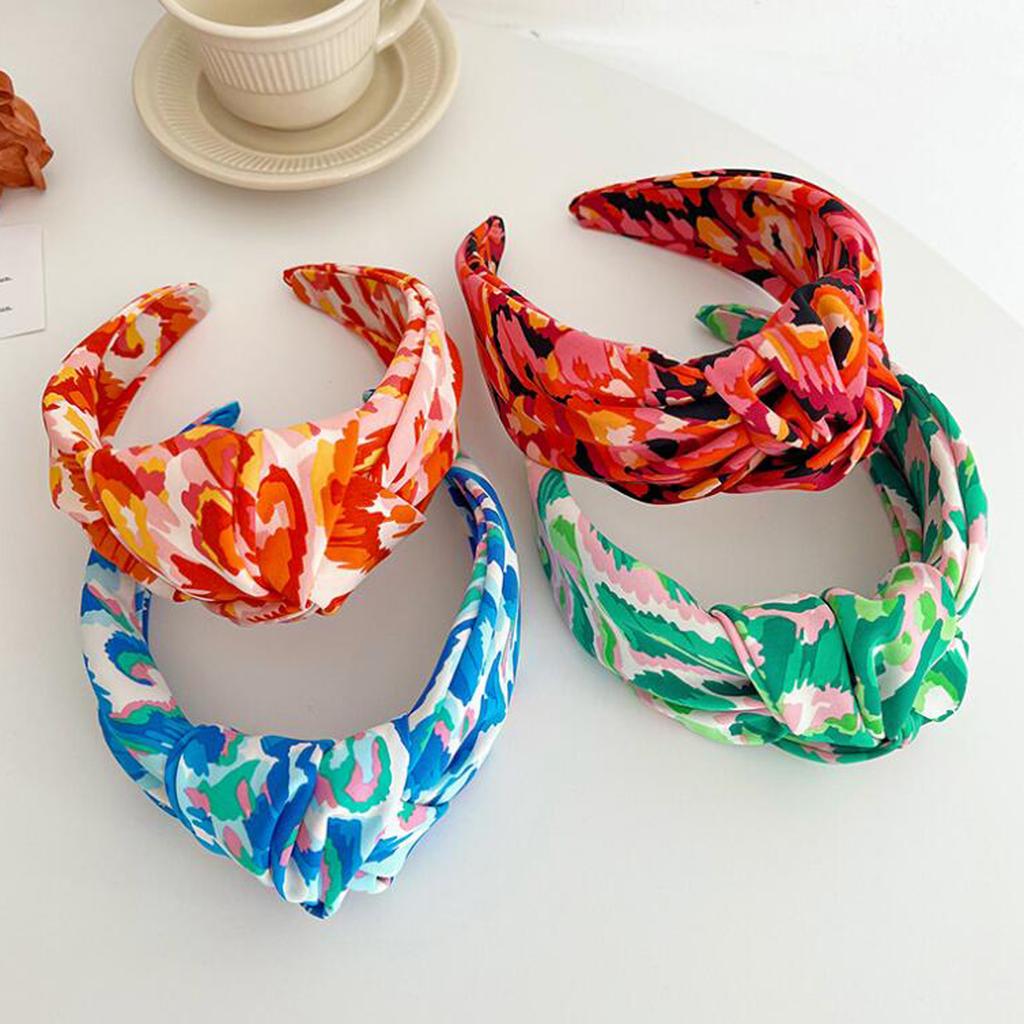 PROLY New Fashion Hairband For Women Over Size Wide Side Headband Camouflage Vivid Cloth Turban Adult Hair Accessories