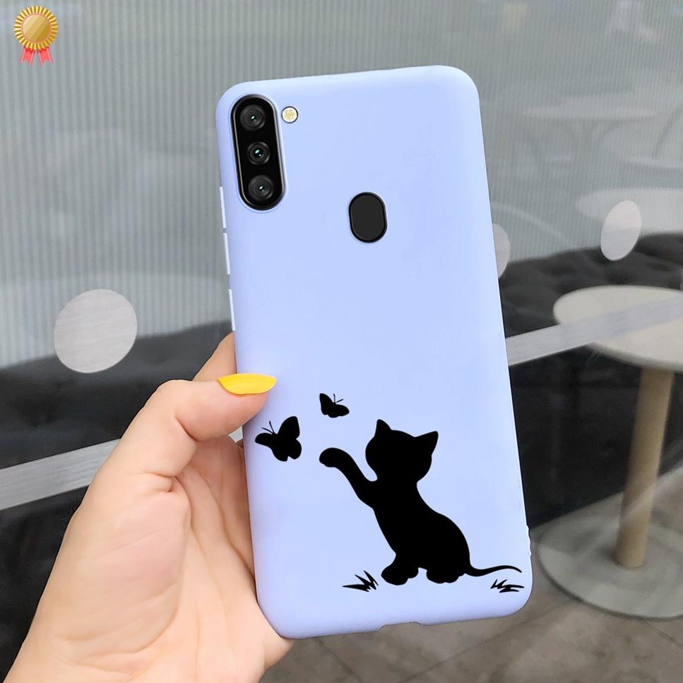For Samsung Galaxy A11 Case Boy Girl Funny Cartoon Cat Women Silicone Back Case For Samsung Galaxy A 11 SM-A115F 6.4 Funda Cover