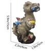 Dinosaur Eating Gnomes Garden Art Outdoor For Fall Winter Garden Decor