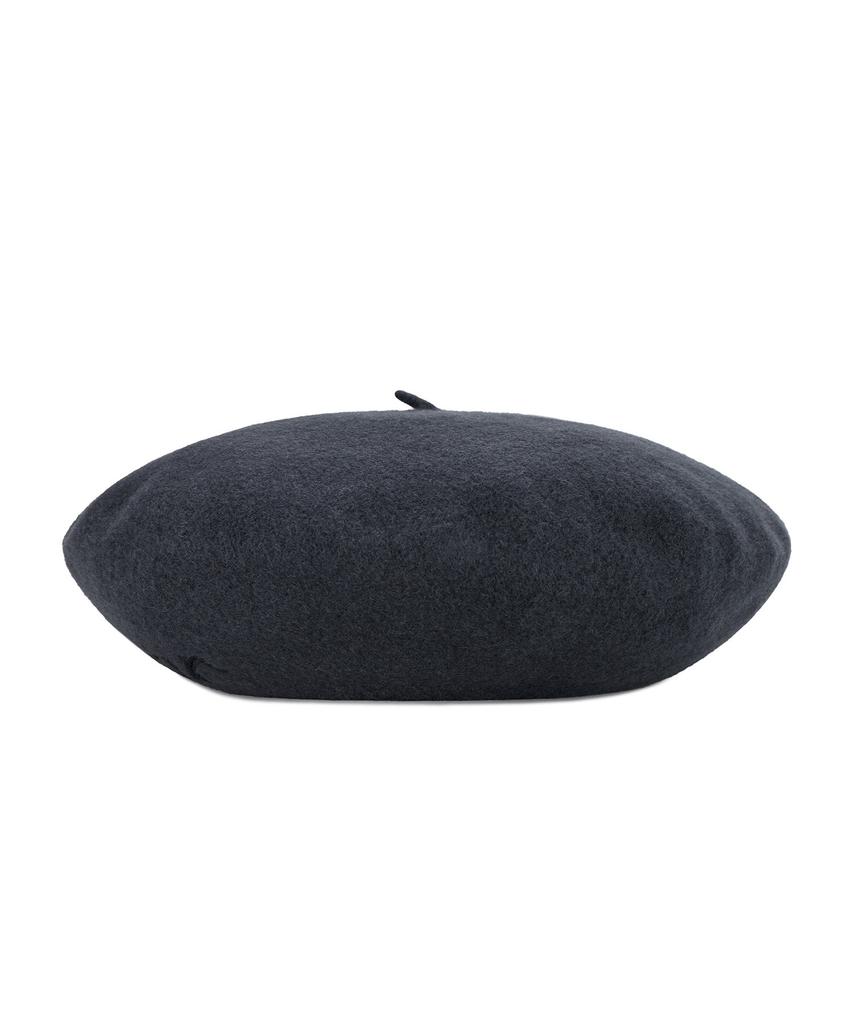 Bajal Cursive Logo Wool Beret Grey