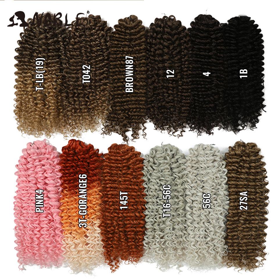 Edle Synthetische Flecht-Haarverlängerungen Deep Twist Curly 24 Zoll/60 cm Zopfhaar Ombre Hellgoldbraun Twist Häkelhaar