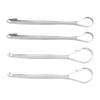 2pcs Adult Tongue Scraper Portable Reusable Stainless Steel Freshen Breath Tongue Cleaner