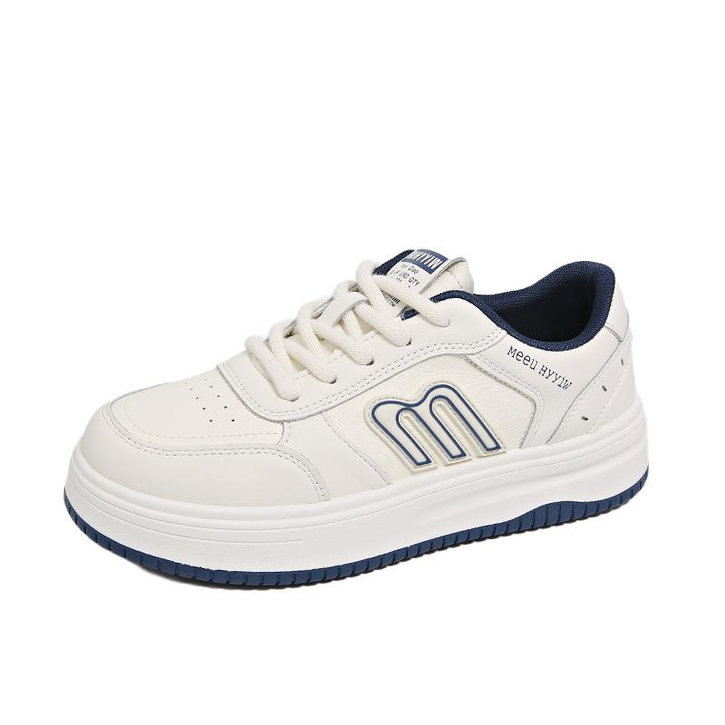 Women's Shoes 2025 Autumn New Fashion Platform White Shoes Youth Outdoor Soft-soled Sports Shoes Breathable Casual Board Shoes