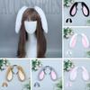 Soft Easter Rabbit Hair Hoop Fur Hair Accessories Lovely Bunny Ears Headband  Events