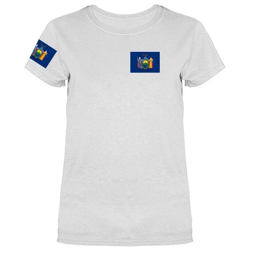 State of New York Flag Crest Women s T-shirt Unisex T-Shirt S