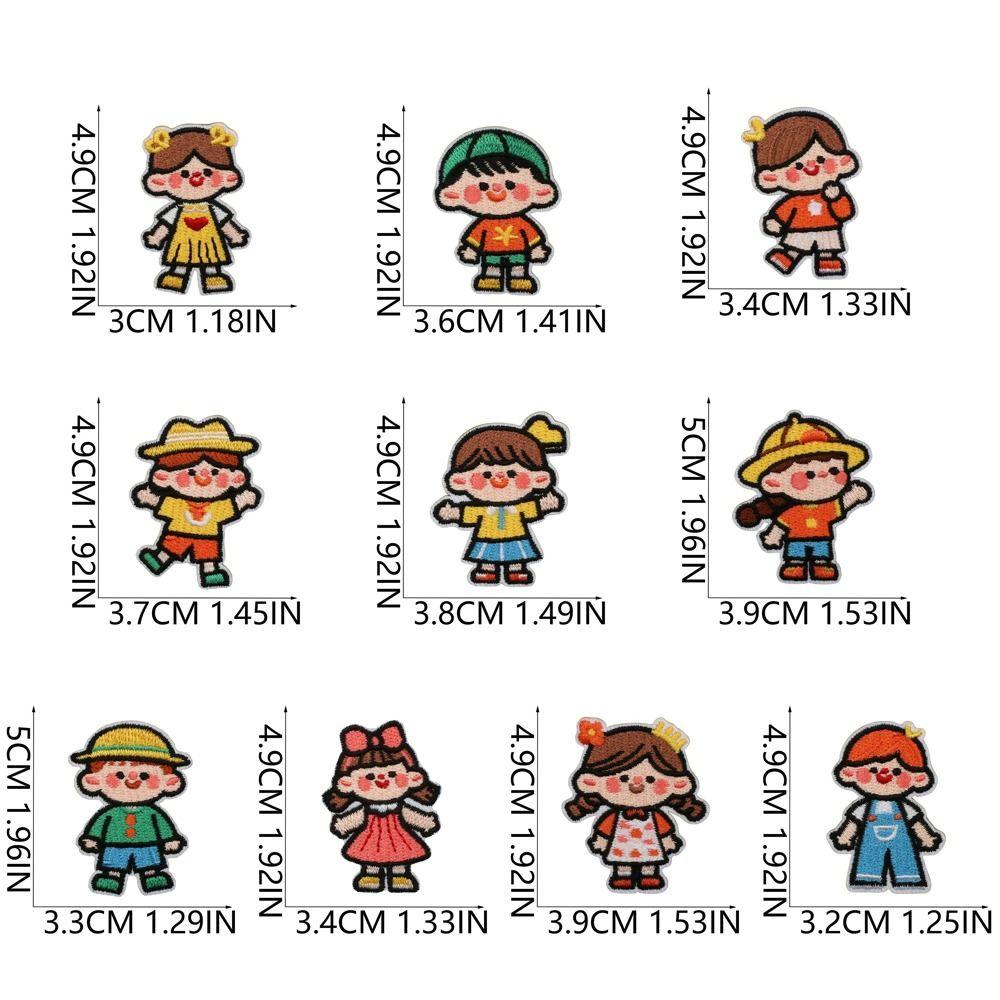 Cartoon Embroidered Patches DIY Style Embroidery Badge Patches Clothes Decor Emblem Badge Boy Girl