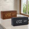 Multi-functional Digital Clock Wood Smart Alarm Clock Versatile Desktop Clock  Desk Use