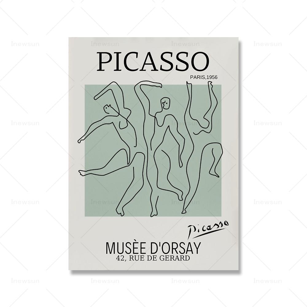 

Галерея Стена Выставка Плакат Матисс Печати Зеленый Микс Цветочная Картина Холст Середина века Современная Фреска Гостиная Домашний Декор 21x30cm No Framed