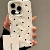 Proste Jednokolorowe Etui na Telefon w Kropki Dla iPhone 17 Air 16 15 14 13 12 11 Pro Max Plus Pokrowiec Antyupadkowy