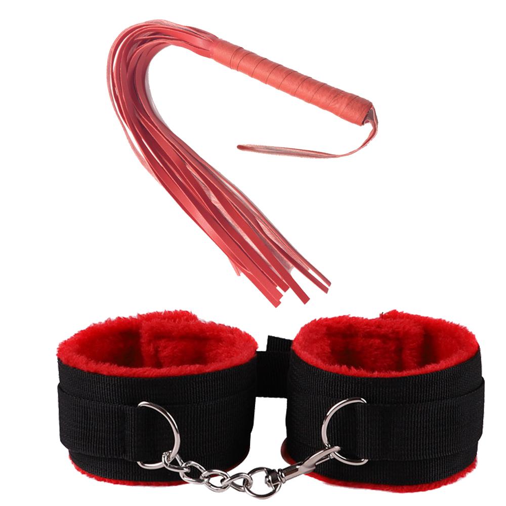Kajdanki Ograniczające Frędzel Drażniący Zestaw Seks-Zabawek Para Dorosłych Erotyczne Gry Sprzęt Bondage Seks Flirt Erotyczny Zestaw Seks-Zabawek Sex Shop