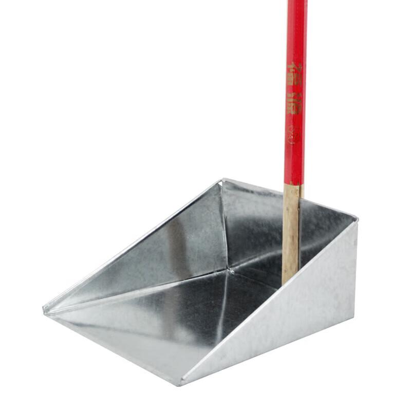 Lanshi WYQ0713 Industrial Metal Dustpan with Wooden Handle