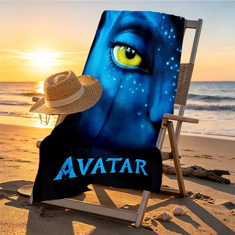 Avatar Print Beach Towel Design, Soft, Lightweight. for Home Bathroom, Spa, Pool, Yoga, Surfing, Camping, Gift for Family, Friend