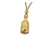 Gold-Style Sand Inlaid Diamond Pendant Necklace, New Chinese Compass Design