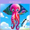 Octopus Kites For Kids With Polyester Material And Glassfiber Frame Perfect For Outdoor Fun And Gift Giving