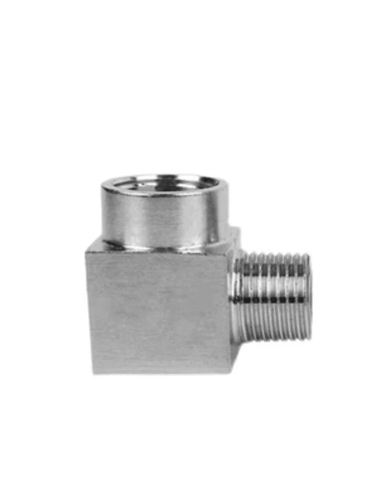 1 Stück Hochdruck 1/8" 1/4" 3/8" 1/2" 3/4" 1" Innengewinde Außengewinde Winkelstück 90 Grad Kupplung 304 Edelstahl Rohrfitting Wasser Gas