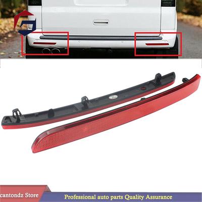 1Pair Rear Bumper Reflector Red 7E0945105 7E0945105A 7E0945106 7E0945106A Fit for VW T5 Transporter