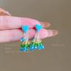 Old And Beautiful~ Fringed Earrings Niche Long Flower Butterfly Stud Earrings Exquisite Versatile Light Luxury Ears