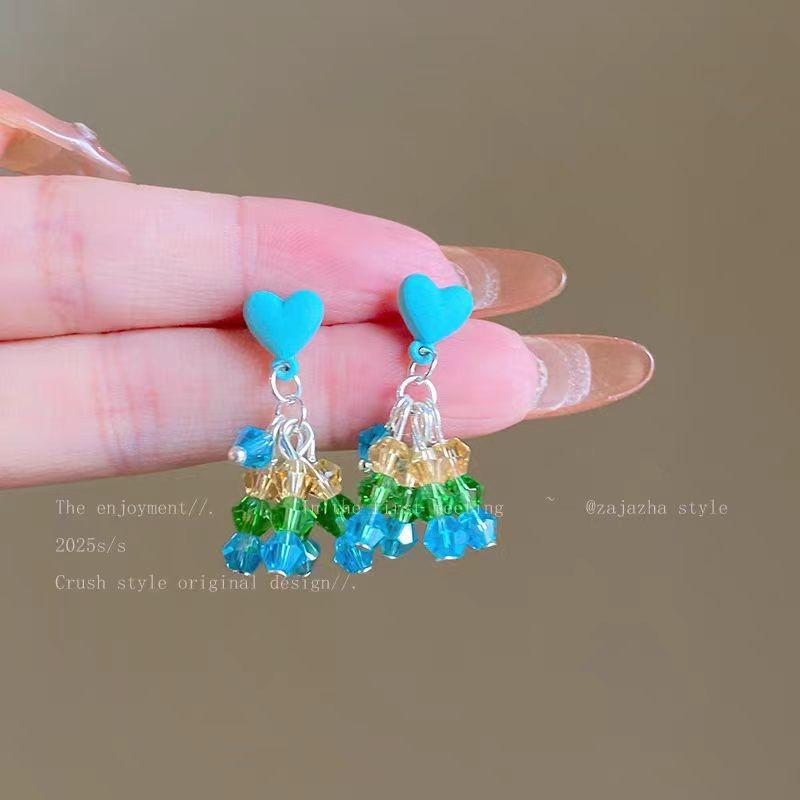 Old And Beautiful~ Fringed Earrings Niche Long Flower Butterfly Stud Earrings Exquisite Versatile Light Luxury Ears