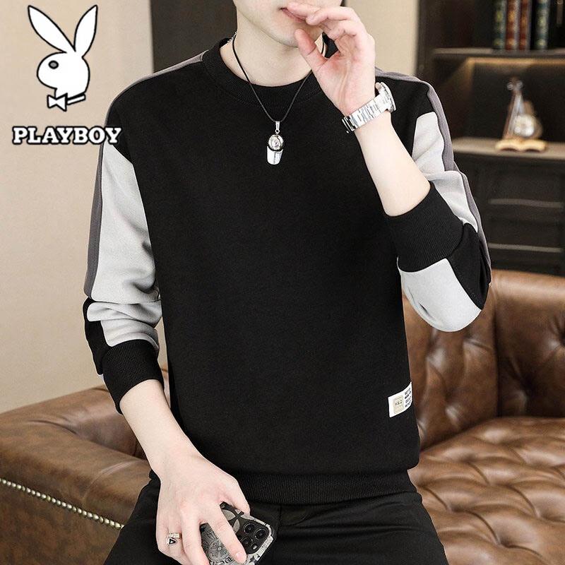 PLAYBOY Men's Versatile Round Neck Sweatshirt