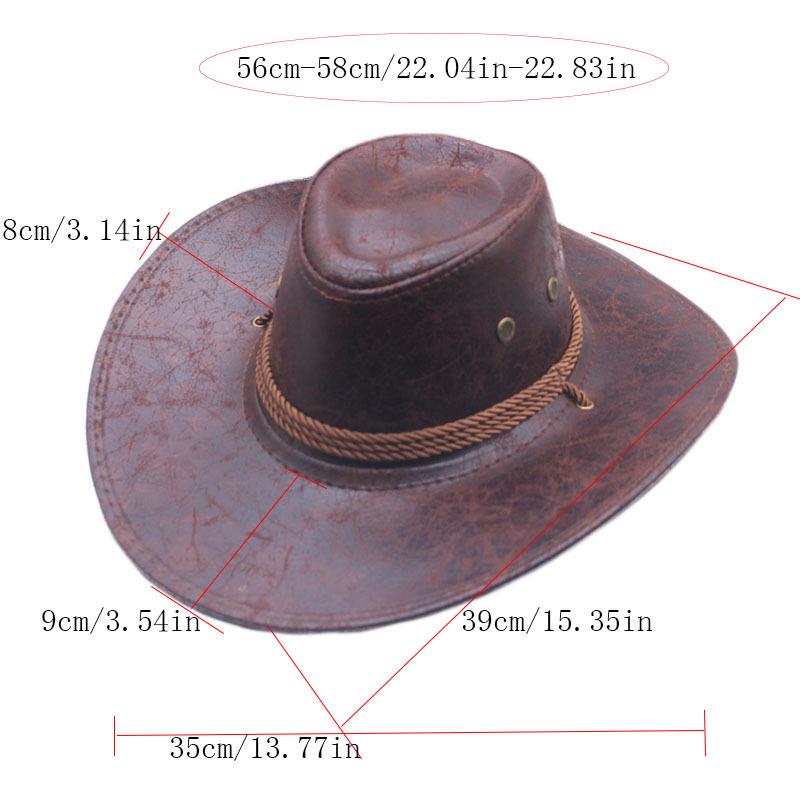 Retro Västerländsk Unisex Jeans Ridning Jazzhatt