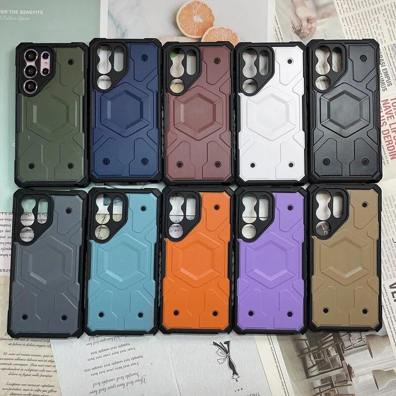 Чехол-бампер для предотвращения падения для Samsung Galaxy S23 Ultra S23 Plus Magsafe с магнитной материей, тонкий прозрачный противоударный чехол для iphone 15 14 13 12 Pro Max