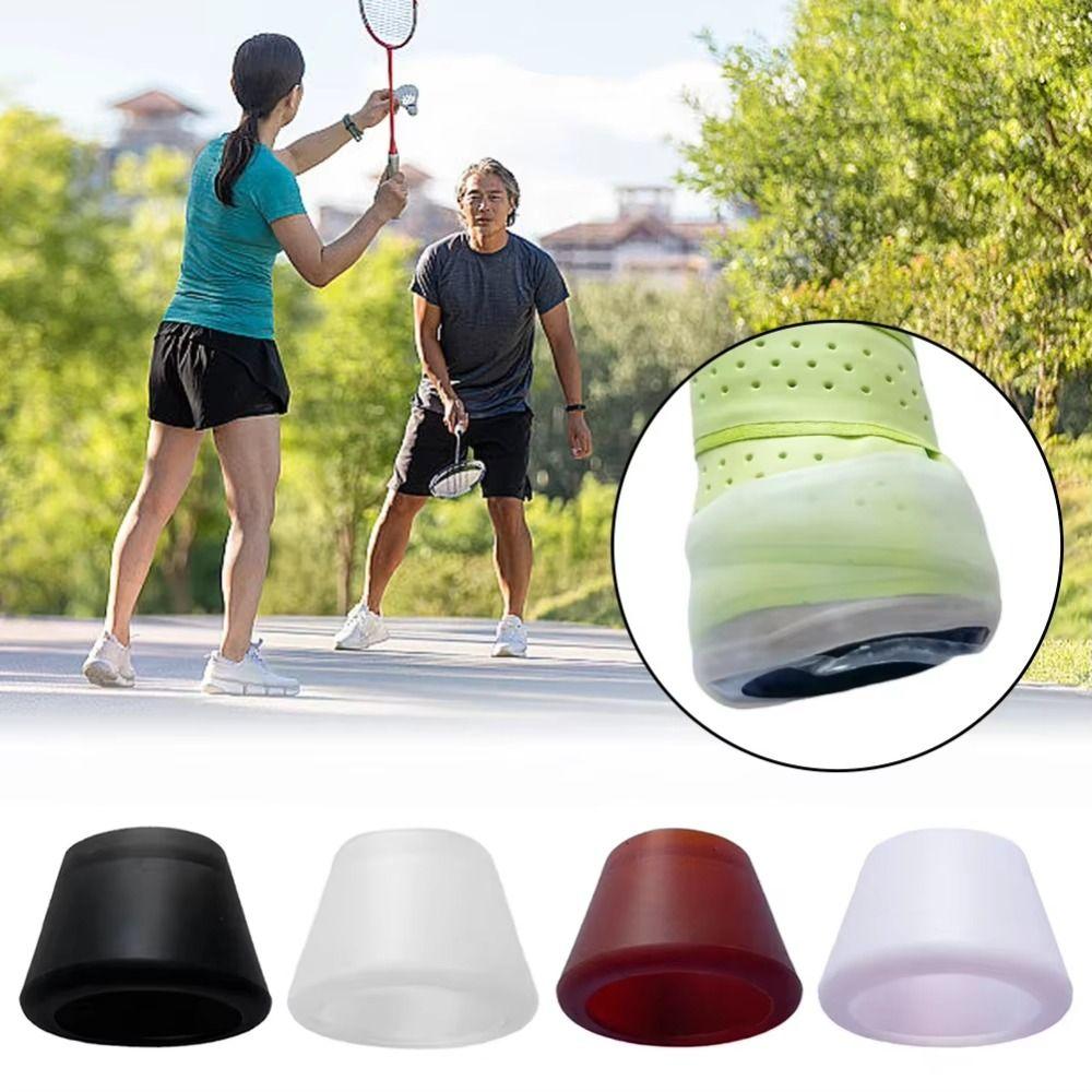 Silicone Racket Handle Cover Protector Tennis Guard Cap Tennis Racket Handle End  Racket Sports