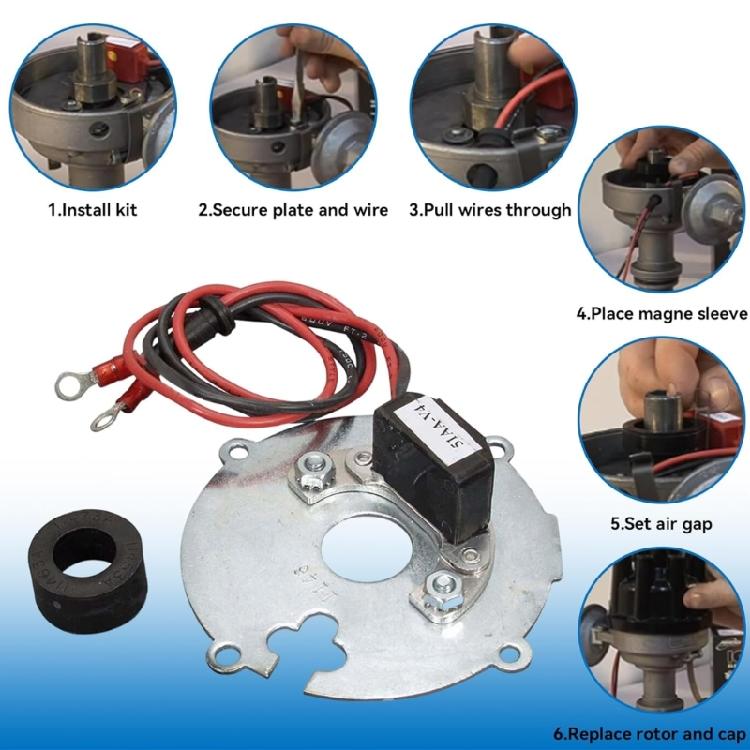 Electronic Ignition Conversion Kit Modification Accessory for 4 Cylinder