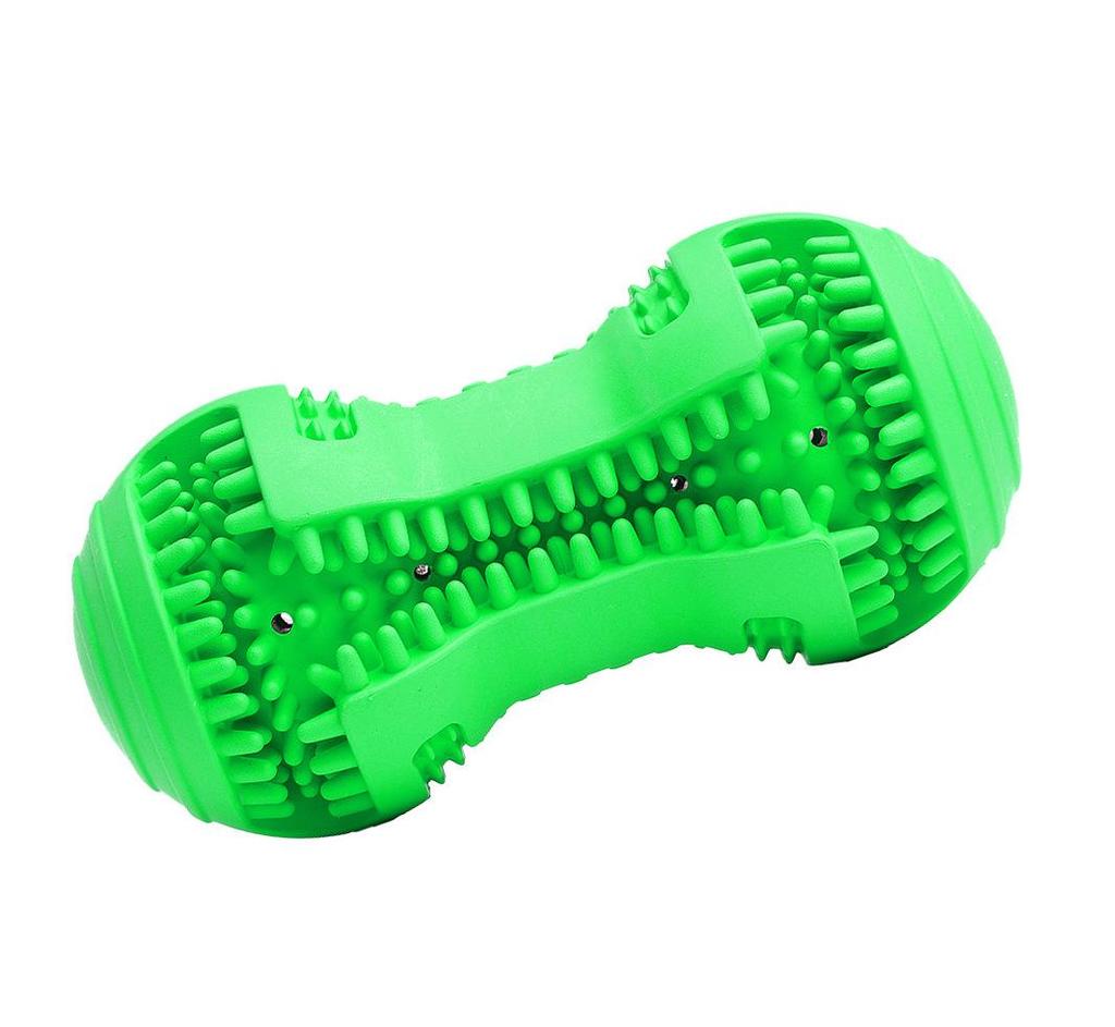 Pet Dog Teething & Cleaning Rubber Toy - Interactive Boredom Relief & Educational Stick.