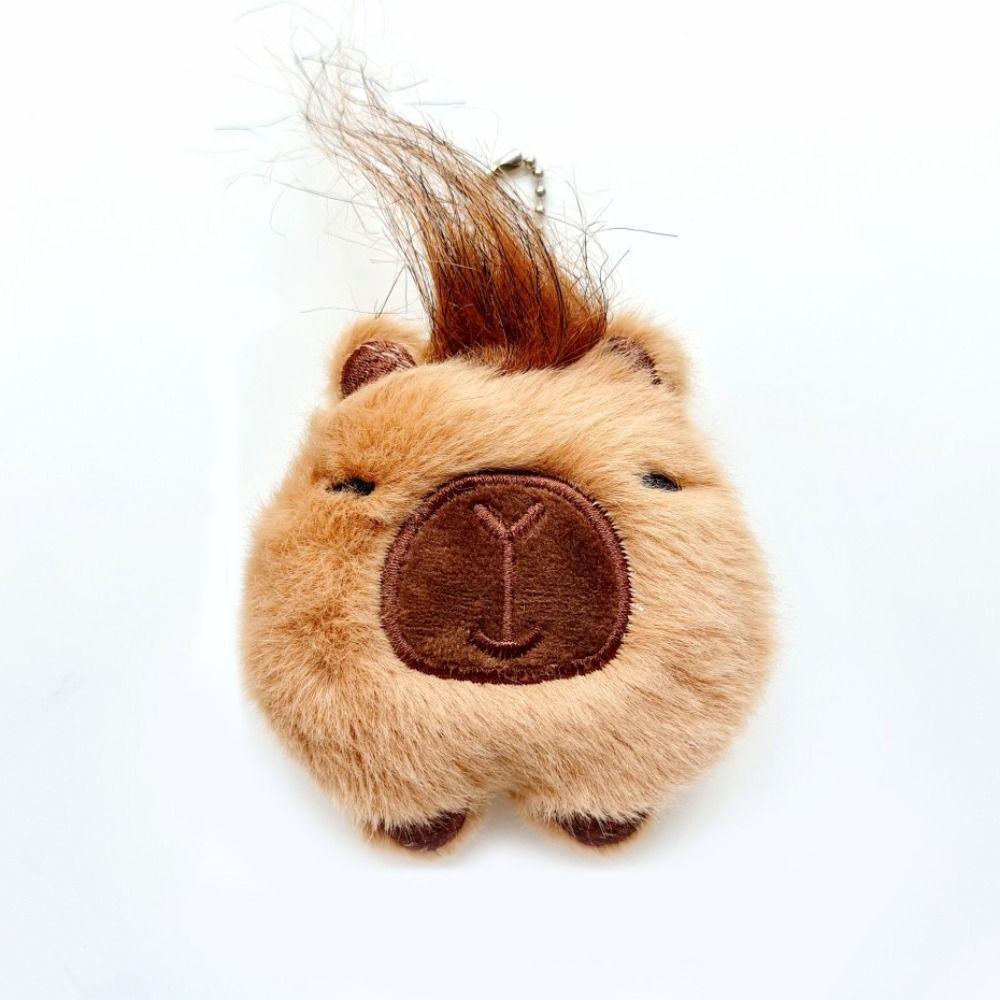 

Soft Squeak Capibara Doll Anime Chirping Kapibara Pendant Lovely Squeeze Capybara Keychain Kids