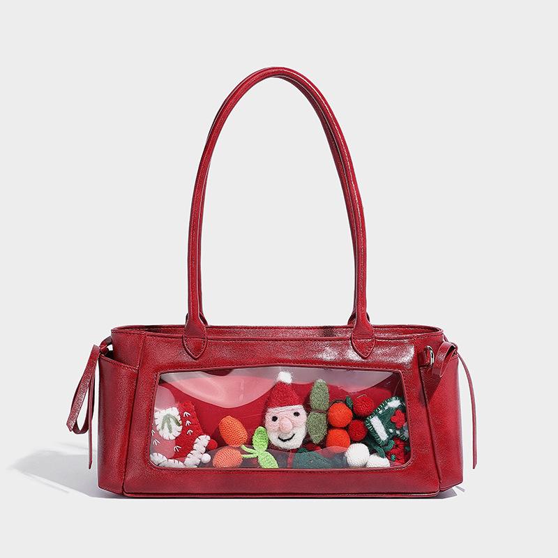 

Повсякденна сумка з бантом із нішевим дизайном, мила універсальна багетна сумка, сумка через плече, під пахвами, сумочка великої місткості