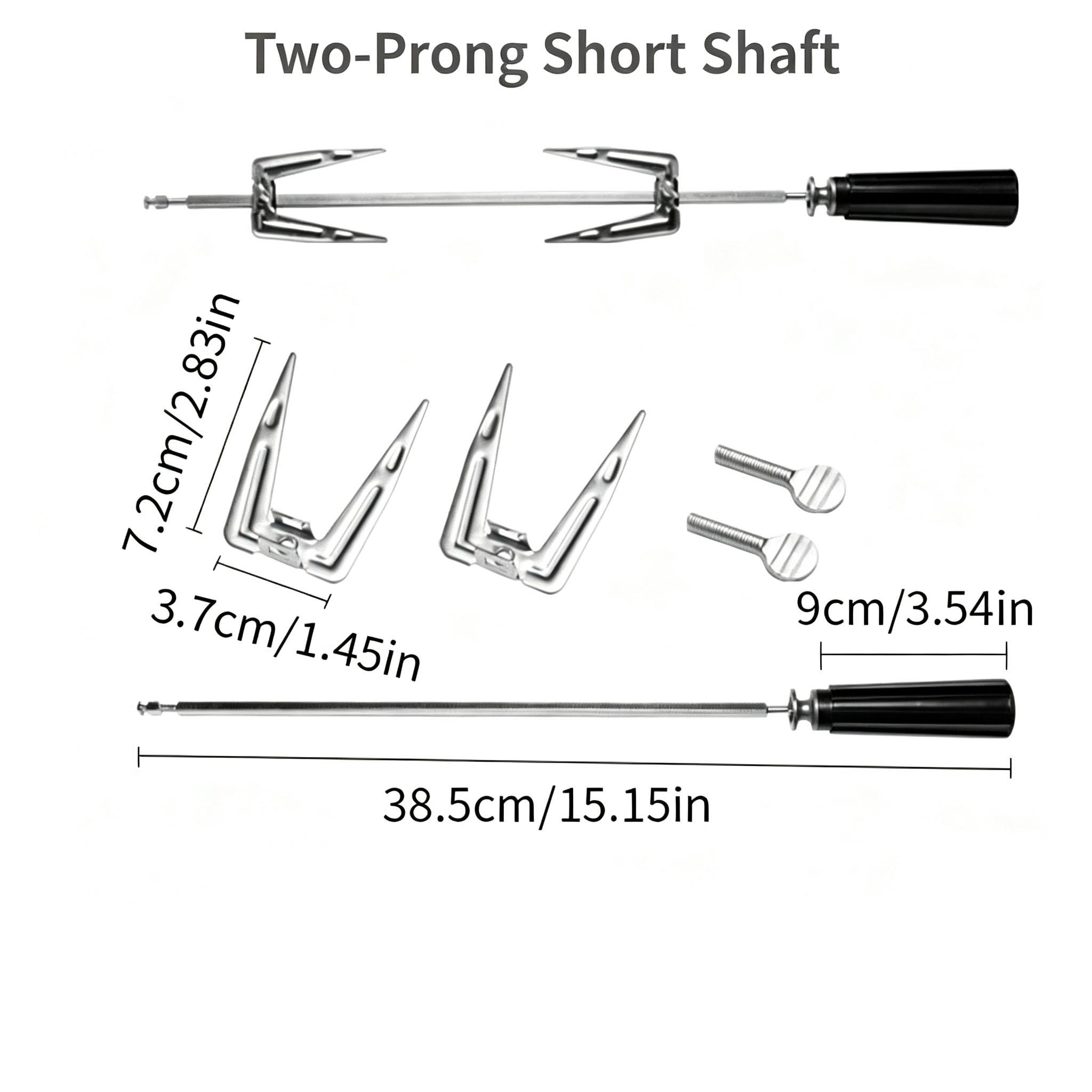 BBQ Rotisserie Skewer Rod Kit Detachable