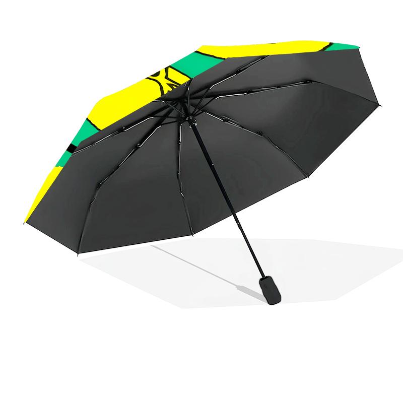 Nor-wich Football Club Crest Automatic Folding Umbrella - 8-Rib Travel Umbrella with Auto Open/Close & Portable, Gift for Christmas, Birthdays