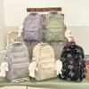 Fashionable Butterfly Printed Backpack Large Capacity Nylon Backpack Student Backpack with Multiple Pockets Suitable for Daily and Student Use