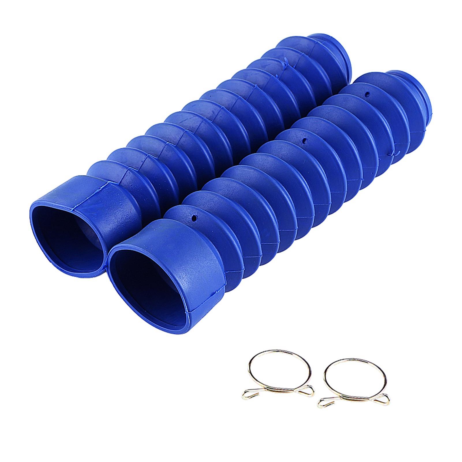 210.5X42mm Motorfiets Voorvorkhoes Gaiters Laarzen Schokdemping Stofkap Motorfiets Vorkhoes blauw