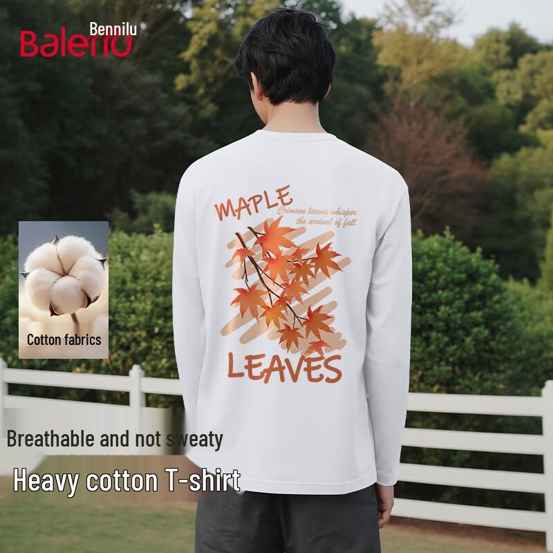 Baleno Men s Pure Cotton Long-Sleeve T-Shirt L
