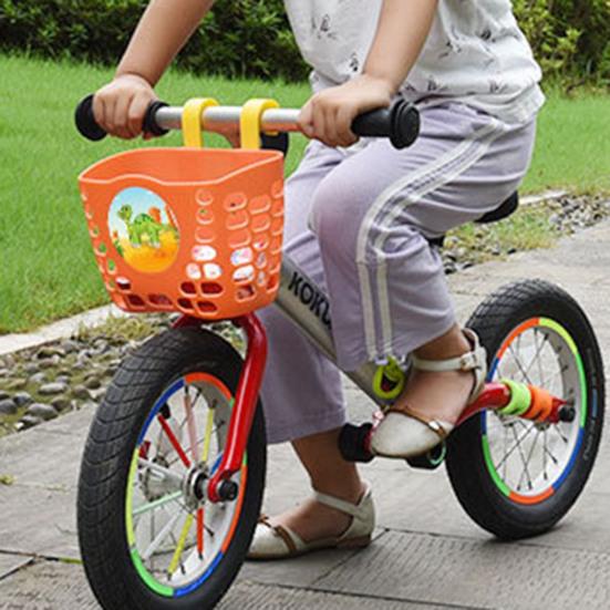 Bike Basket Hollow Out Thickened Hook Mounted DIY Sticker Stable Replacement Plastic Universal