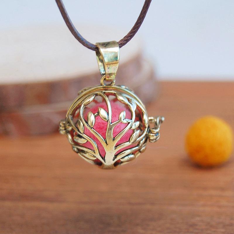 Vintage Hollow Pendant Necklace Can Be Opened, Long Pendant Accessory For Women