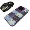 Creative Silver IMD Double Layer Puzzle Case for Apple 16 Promax, 15, 14/13 - High-End Feel
