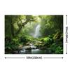 1 Piece, Large Green Forest Decorative Backdrop, Suitable for Spring Decoration, Made of Durable Polyester Fiber