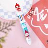 Christmas Ballpoint Pens 10-in-1 Retractable Cute Santa Snowman Pens Festive Writing Tool for Kids School Supplies Students