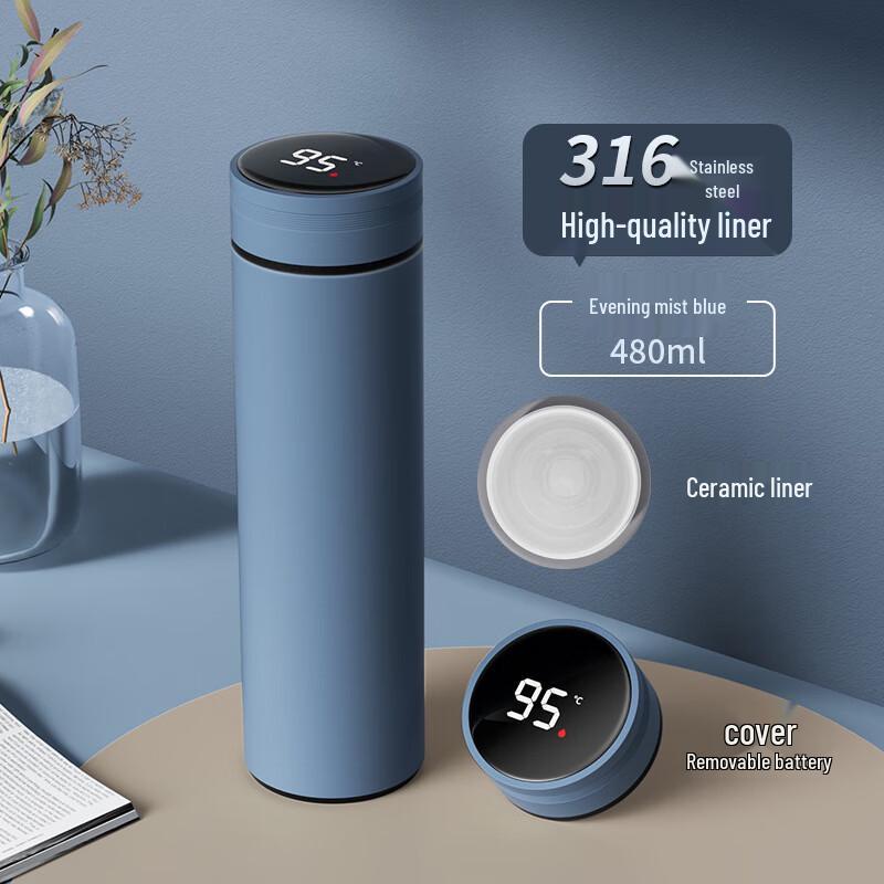 Tinle Smart Temperature Display 316 Stainless Steel Vacuum Flask
